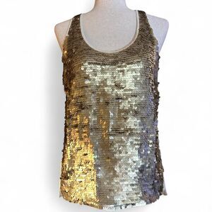 Mossimo Women's Gold and Silver Vest